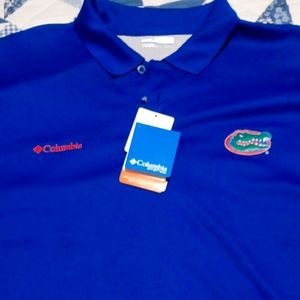 FLORIDA GATORS XL Columbia PFG Polo Fishing Shirt